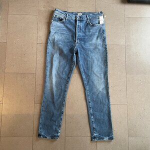 NWT-Citizens of Humanity Olivia High Rise Ankle Button Fly Jeans-Sz.30